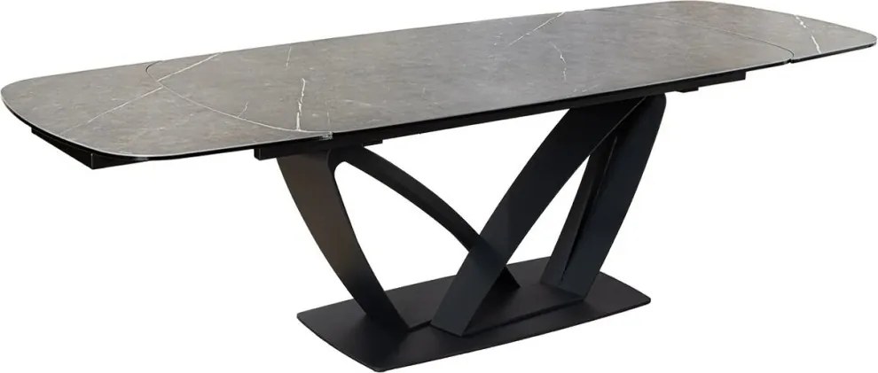 Masa Extensibila cu Blat Ceramic, Grafit, PAPILLON 180-220-260cm