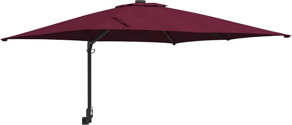 vidaXL Parasol de Grădină Roșu Bordeaux 248,5 x 247,5 x 160 cm