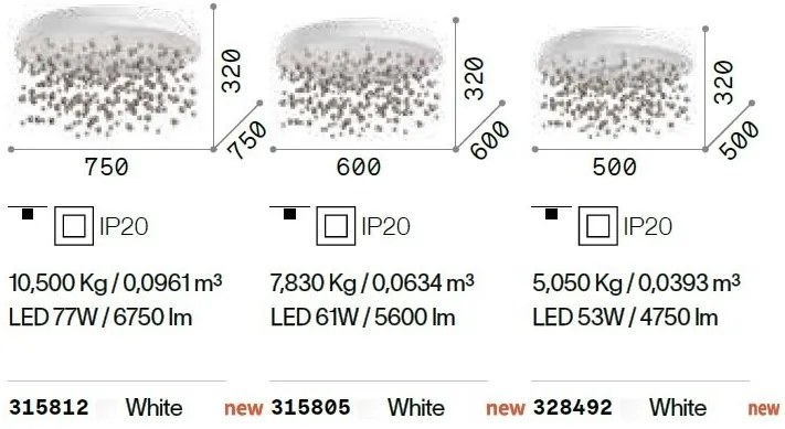 Lustra LED design elegant Armony pl d50