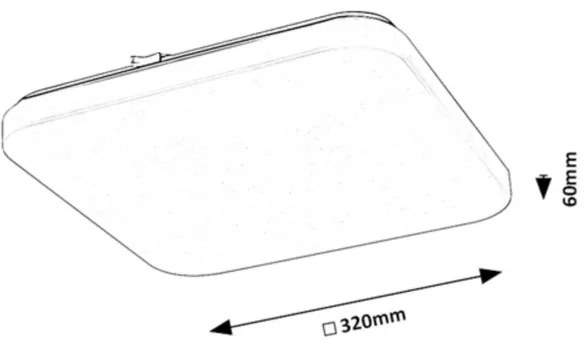 Plafonieră LED VENDEL LED/18W/230V 3000K 32x32 cm Rabalux 71108