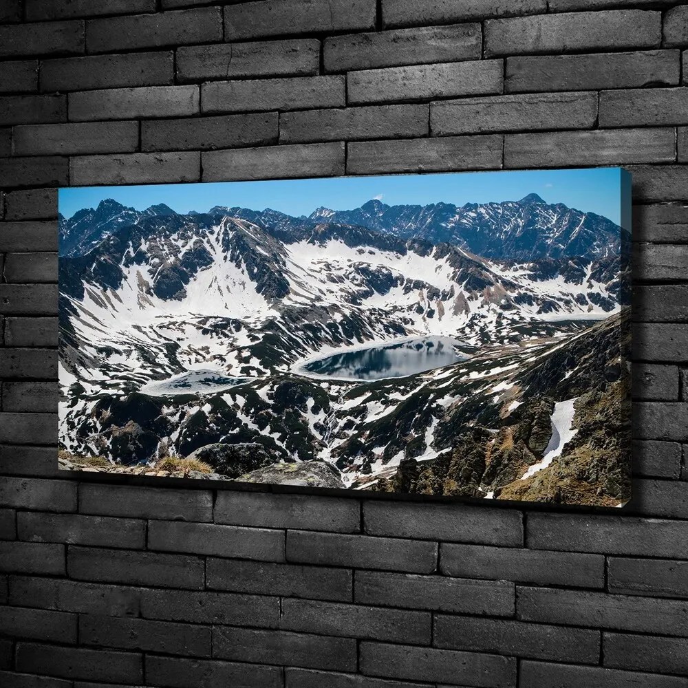 Tablouri tipărite pe pânză Lacul în munții tatra