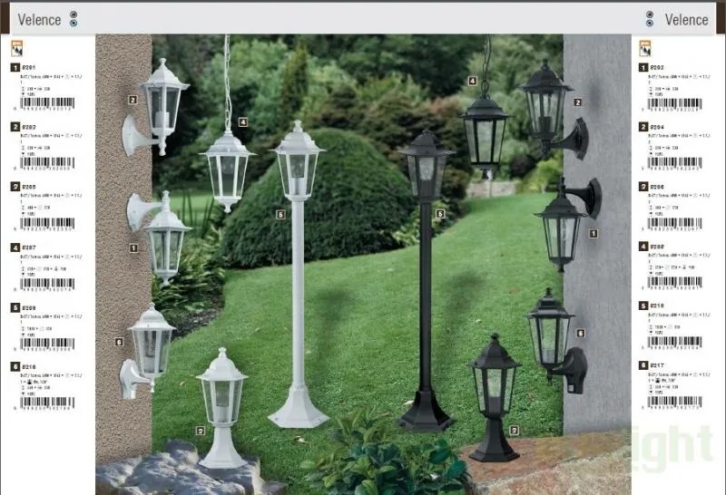 Stalp exterior H-105cm, IP43, auriu antic Velence 8240 RX