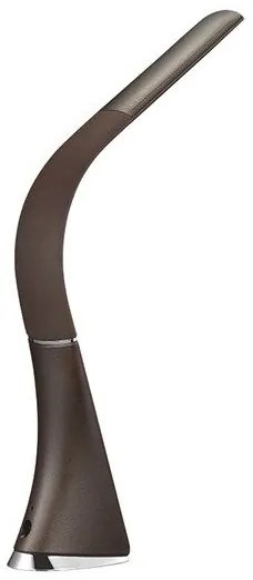 Solight WO46-H - LED lampa de masa dimmabila cu display LED/6W/230V maro