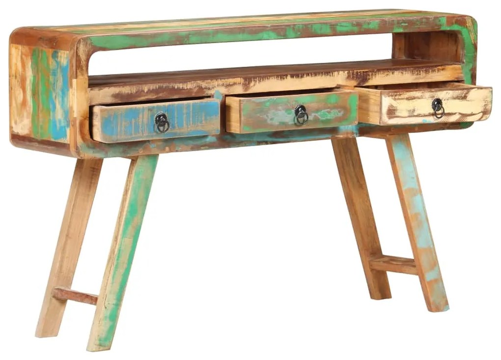 320455 vidaXL Servantă, 120x30x75 cm, lemn masiv reciclat