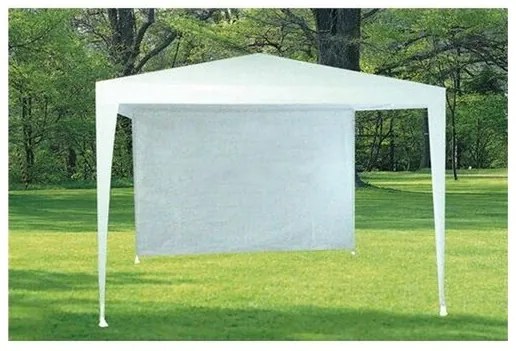 Perete pavilion de grădină VETRO-PLUS fără fereastră, 2,95 x 1,9 m alb