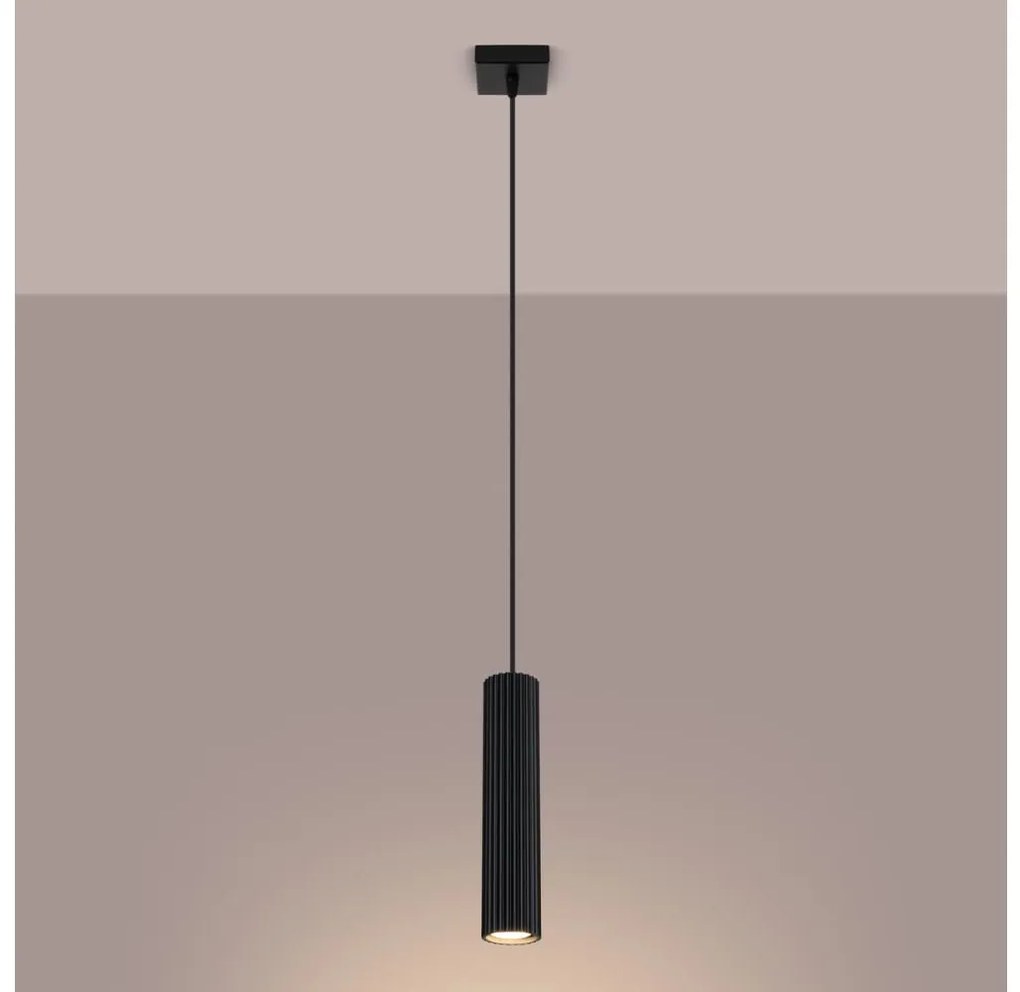 Lustră pe cablu Brilagi CRESTO 1xGU10/10W/230V negru