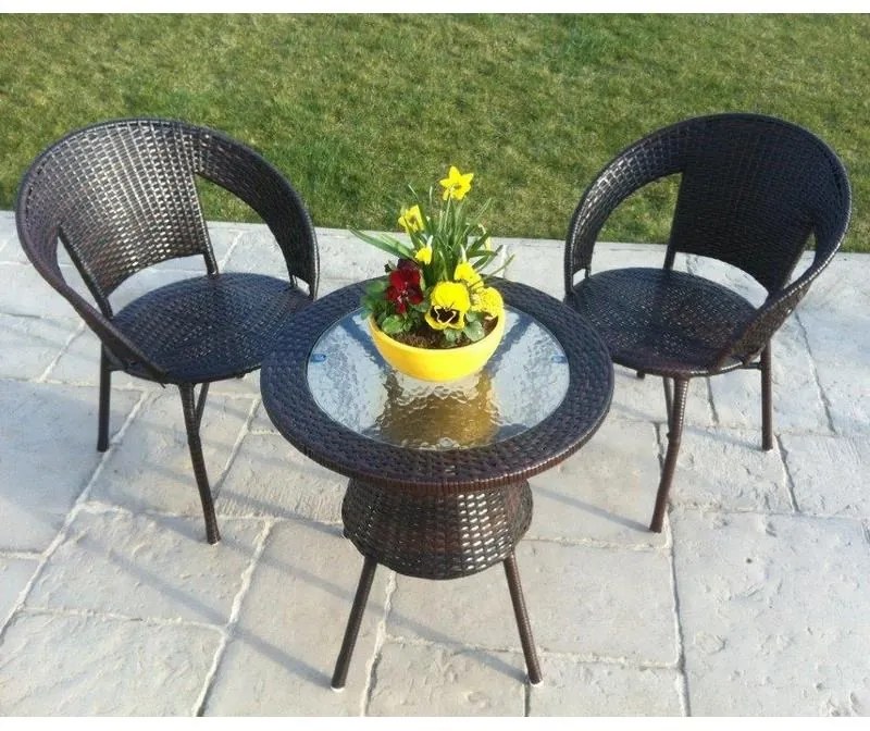 Set de mobilier de grădină Bistro, 3 piese