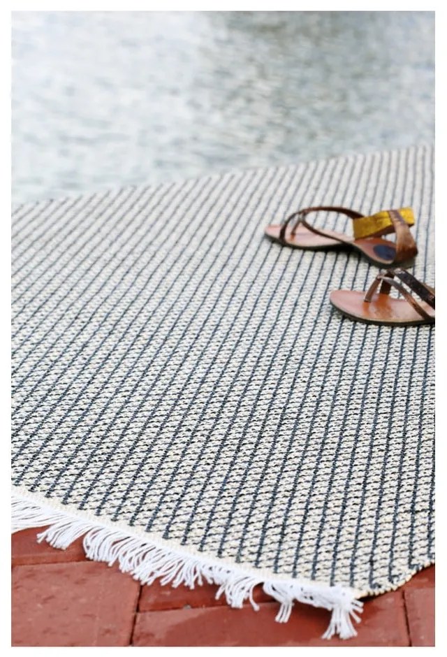 Covor potrivit pentru exterior Narma Diby, 70 x 200 cm, crem - negru