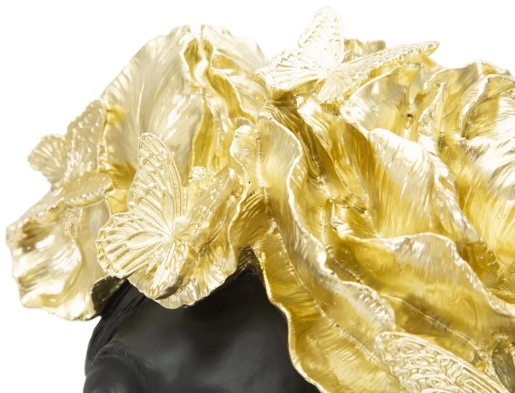Mauro Ferretti Statuie Femeie Cu Fluturi Pe Cap cm 21X20X36,5 | Aosom Romania