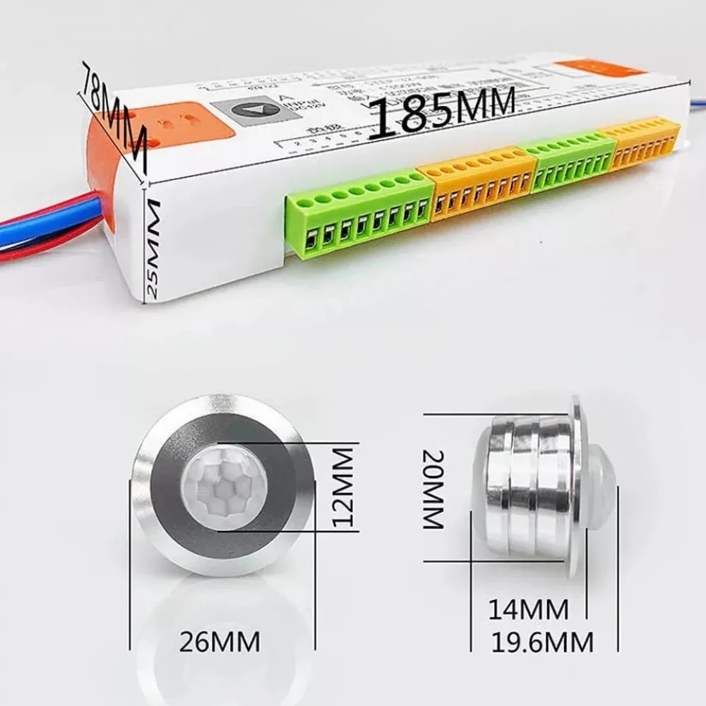 Kit Iluminat De Lux pentru Scări, 16 Trepte – Iluminare Reglabilă și Funcțională pentru Interioare Moderne