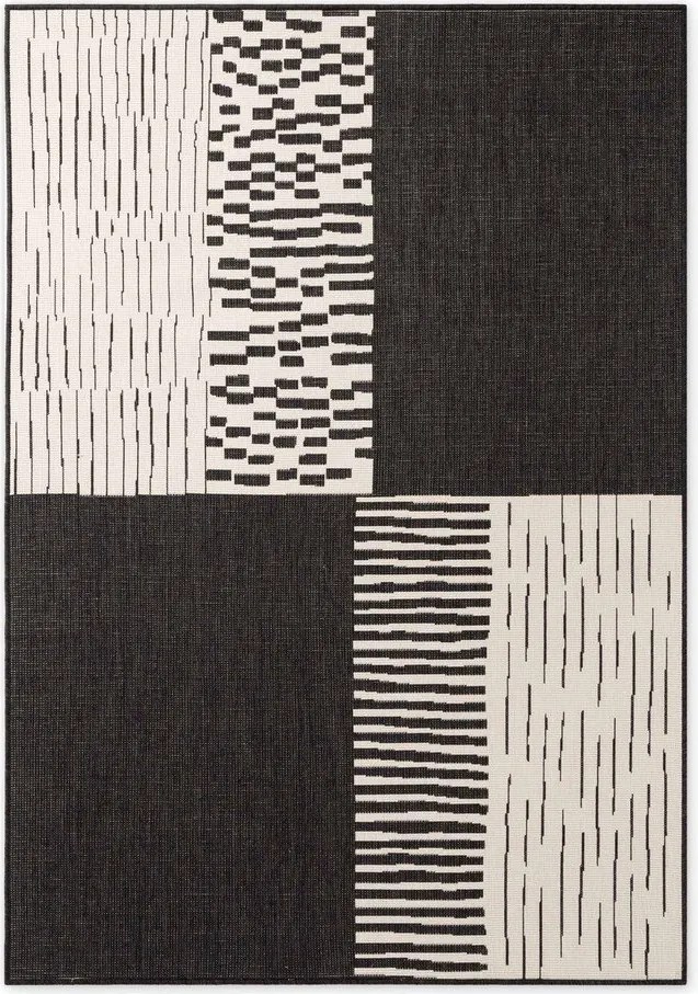 Covor pentru exterior și interior negru/crem 120x170 cm Haringey Acacia – Ted Baker