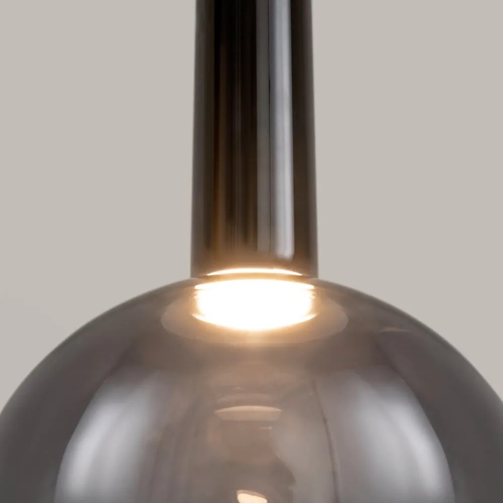 Lustra/Pendul LED design decorativ Nebula 25cm negru