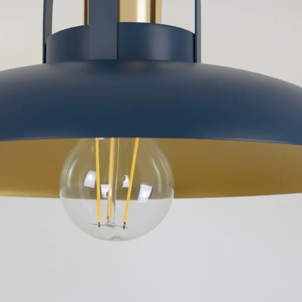 Lustră aplicată Brilagi FLAMENGO 1xE27/60W/230V albastru