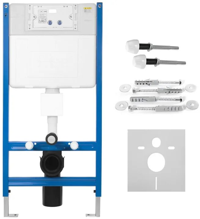 Cadru WC incastrat K011A-Q Rea cu buton T cupru periat