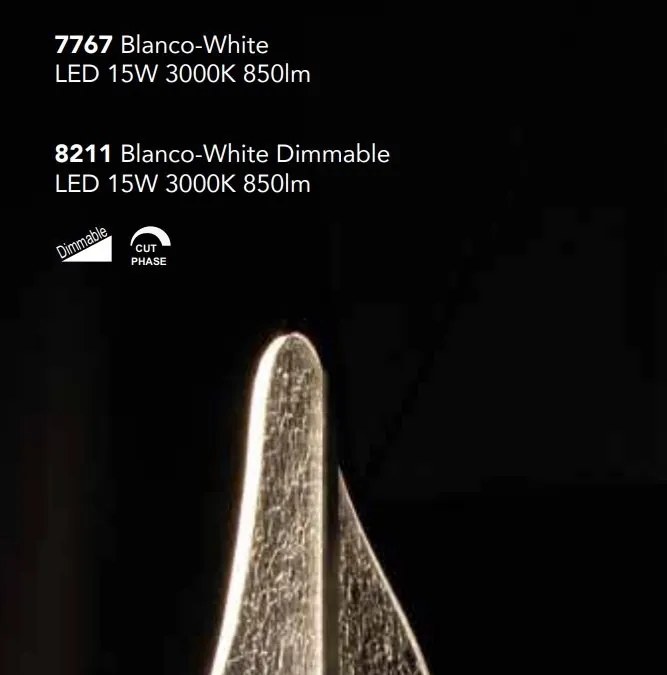 Aplica de perete LED dimabil design deosebit Bianca