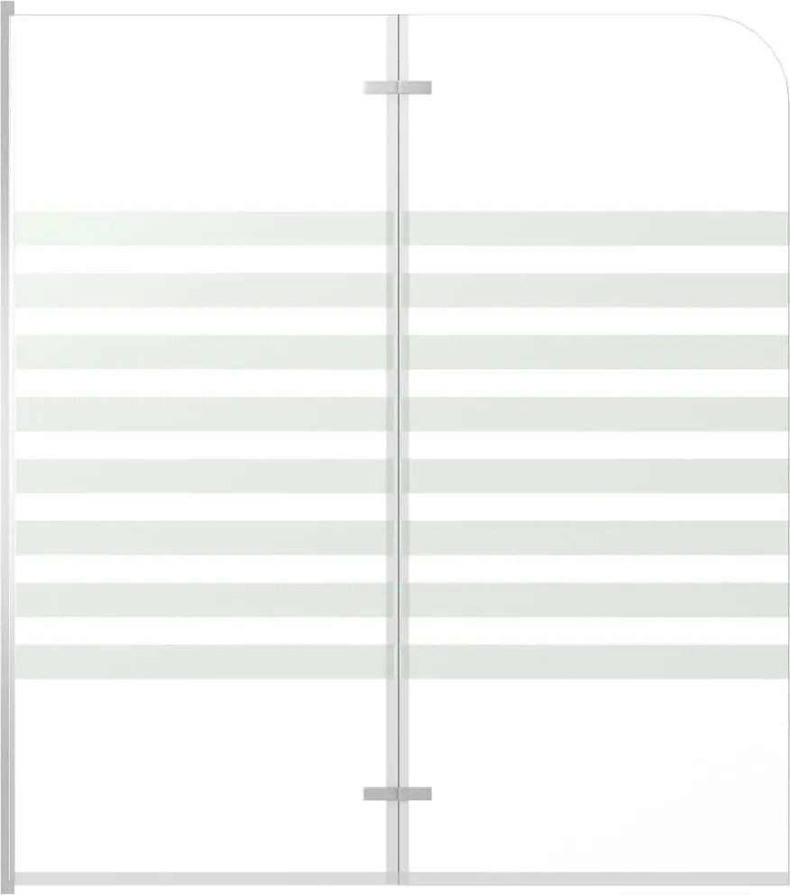 vidaXL Cabină de baie, 120 x 140 cm, sticlă securizată, dungi