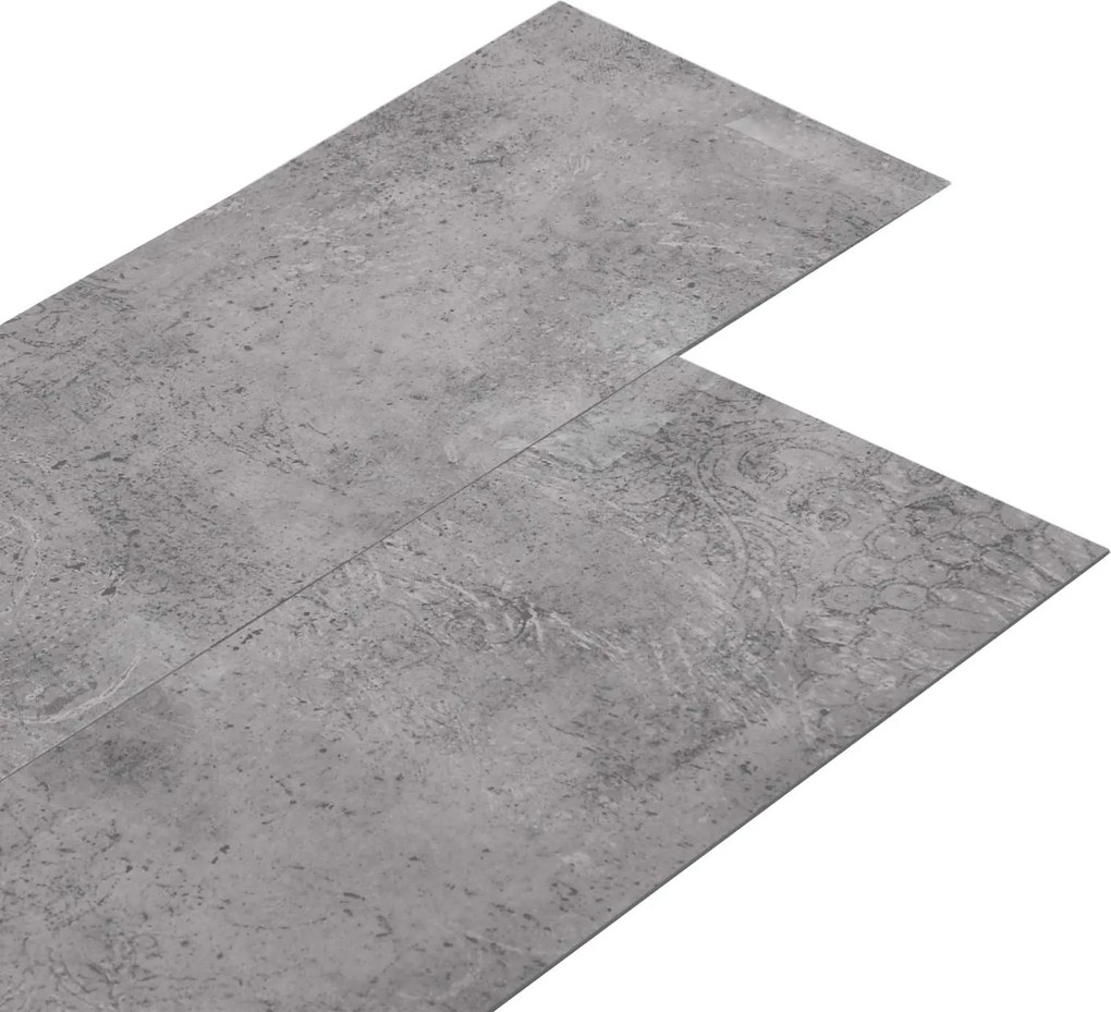 vidaXL Plăci de Pardoseală 18 pcs Ciment maro 5,26 m² PVC