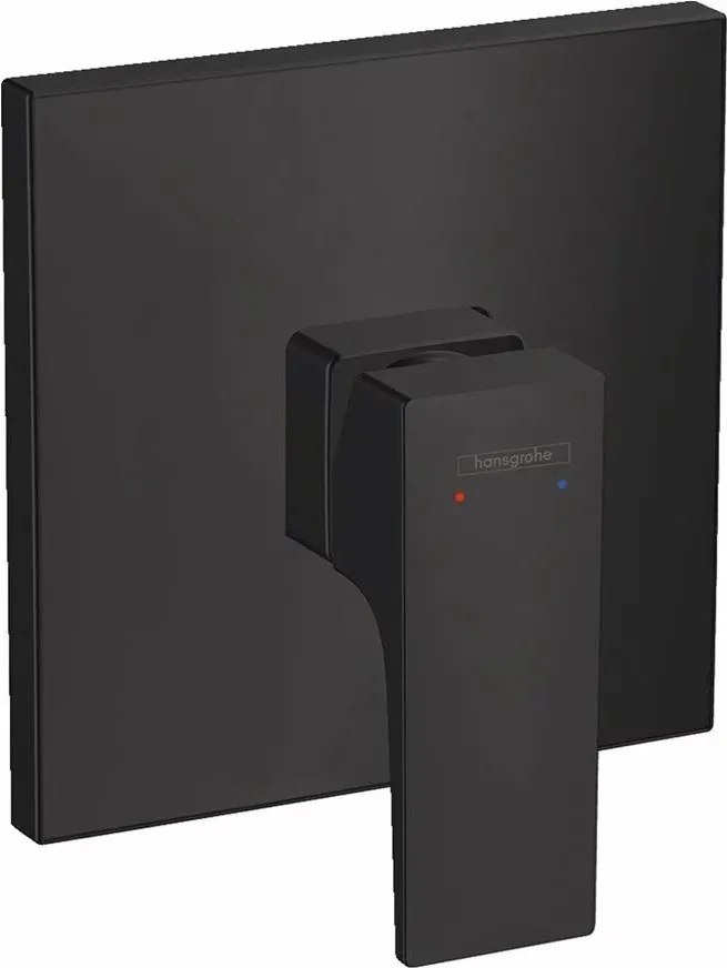 Baterie dus incastrata Hansgrohe Metropol negru mat