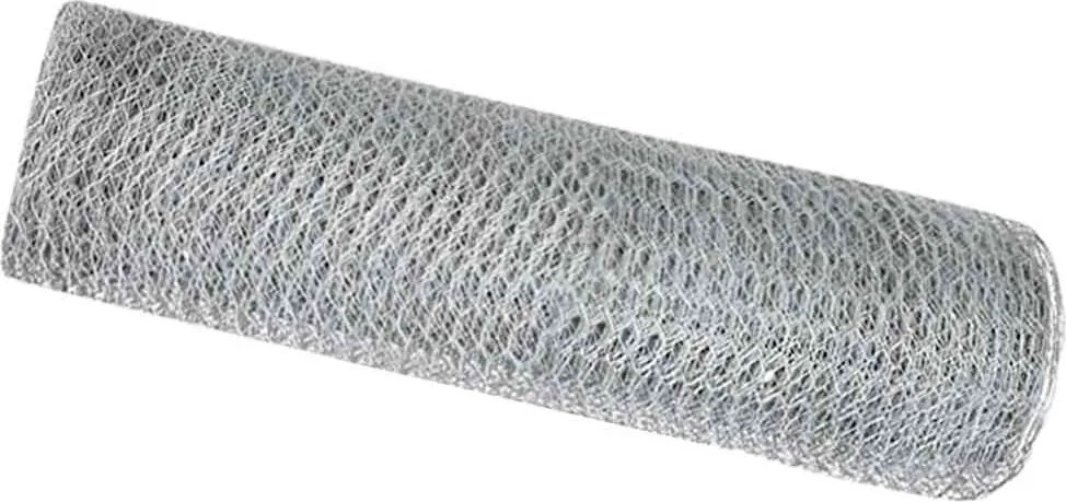 vidaXL Gard hexagonal Argintiu 0,4 x 100 m Oțel galvanizat