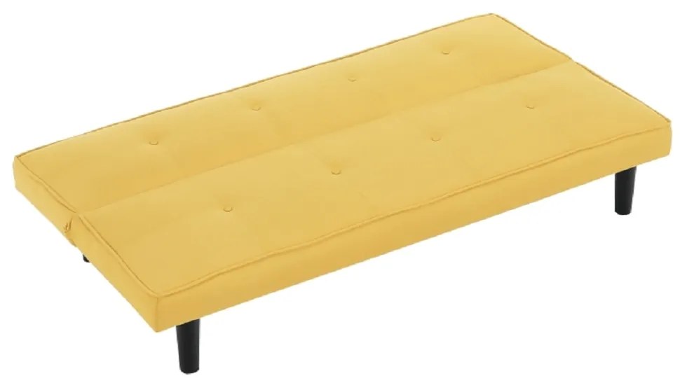 Canapea extensibilă, muştar/negru, ZELDA NEW