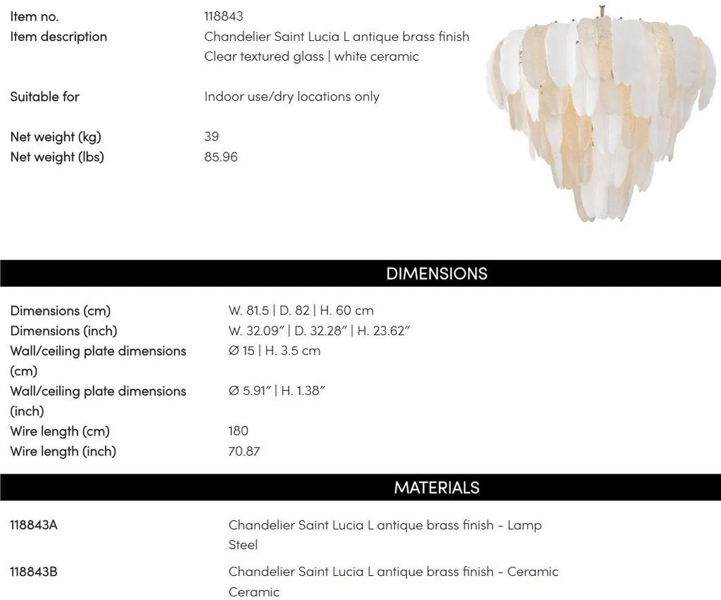 Lustra deosebita LUX design modern Saint Lucia L