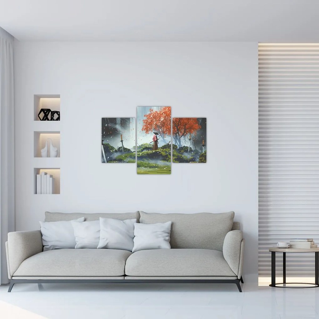 Tablou - Ilustrație a Grădinii de săbii (90x60 cm)