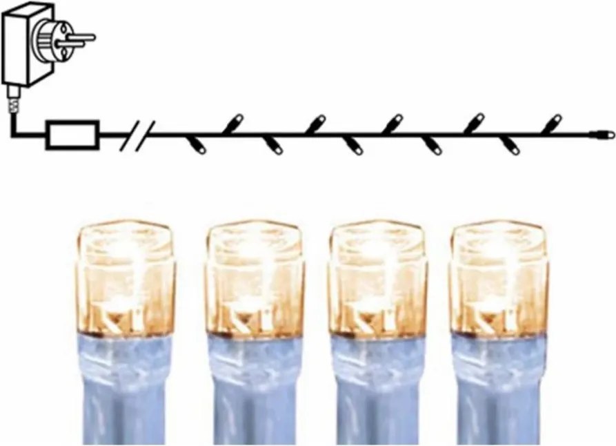 Eglo 410714 - Instalație luminoasă LED de exterior SERIE LED, 160 LED, 16 m, IP44, alb cald