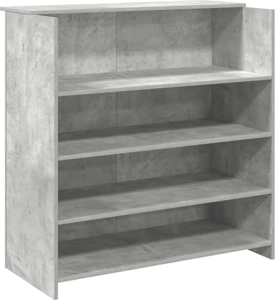 vidaXL Birou de recepție Gri beton 100x50x103,5 cm Lemn prelucrat