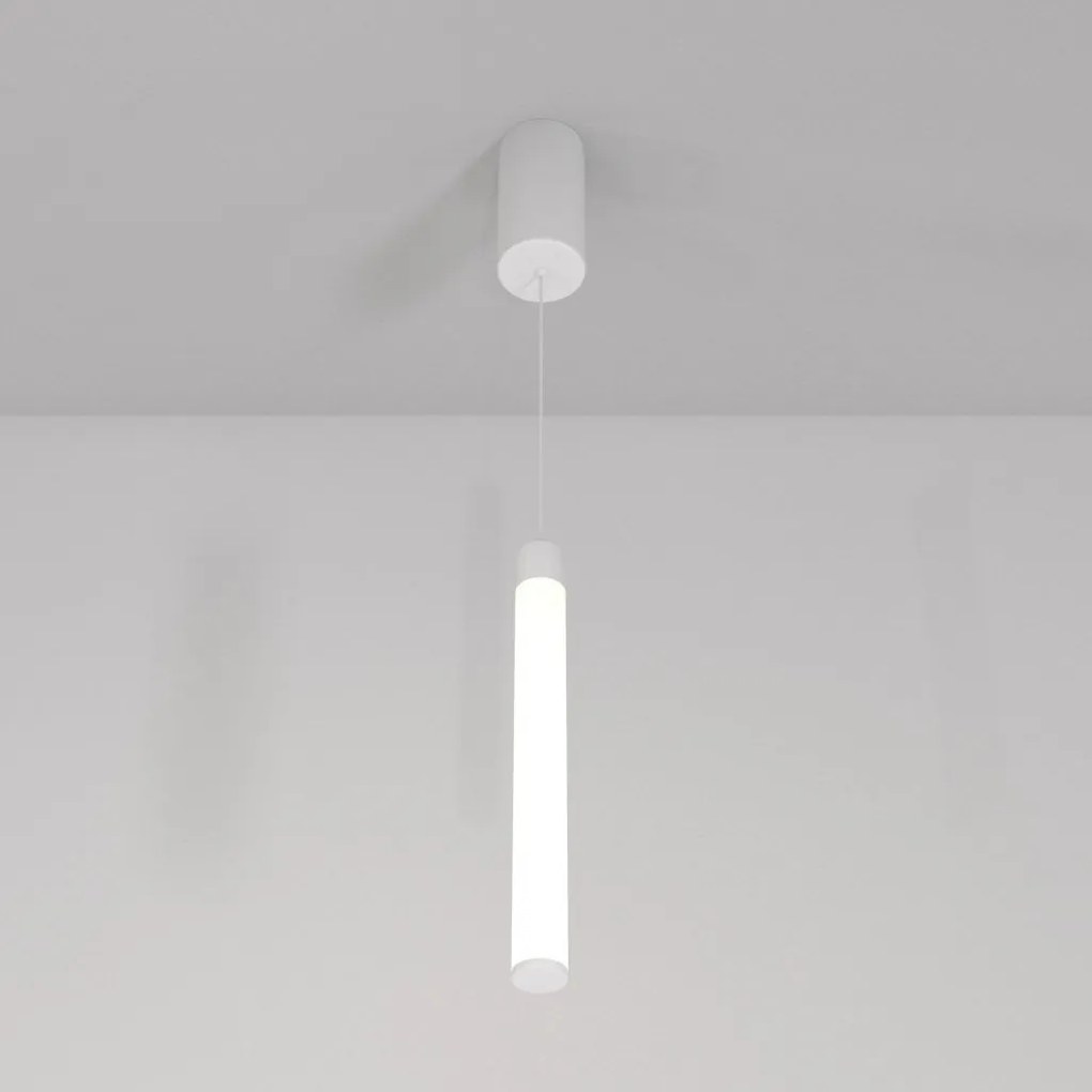 Pendul LED design tehnic Ray alb