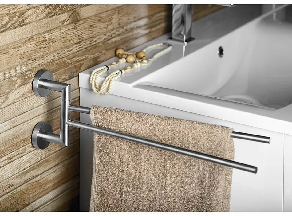 SAPHO XS405 X-Steel suport rotativ pentru prosoapedublu 42 cm, inox