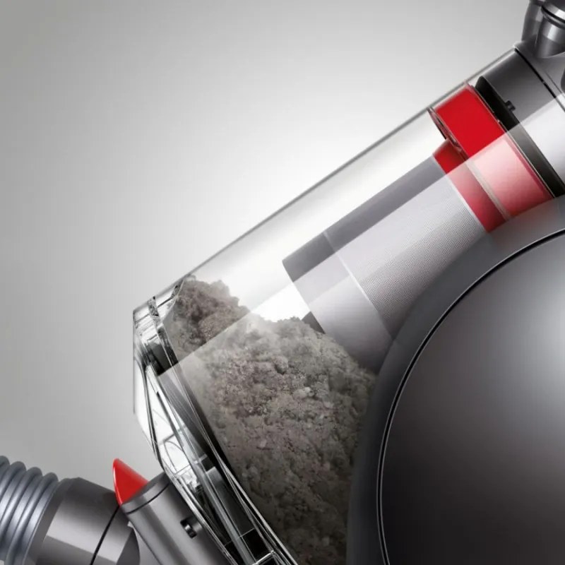 Aspirator fara sac Dyson Big Ball Parquet 2 228566-01, 600 W, 165 AW, 1,5 l, Tehnologie Radial Root Cyclone in 2 trepte, Recuperare automata in pozitie verticala, Nichel/Violet