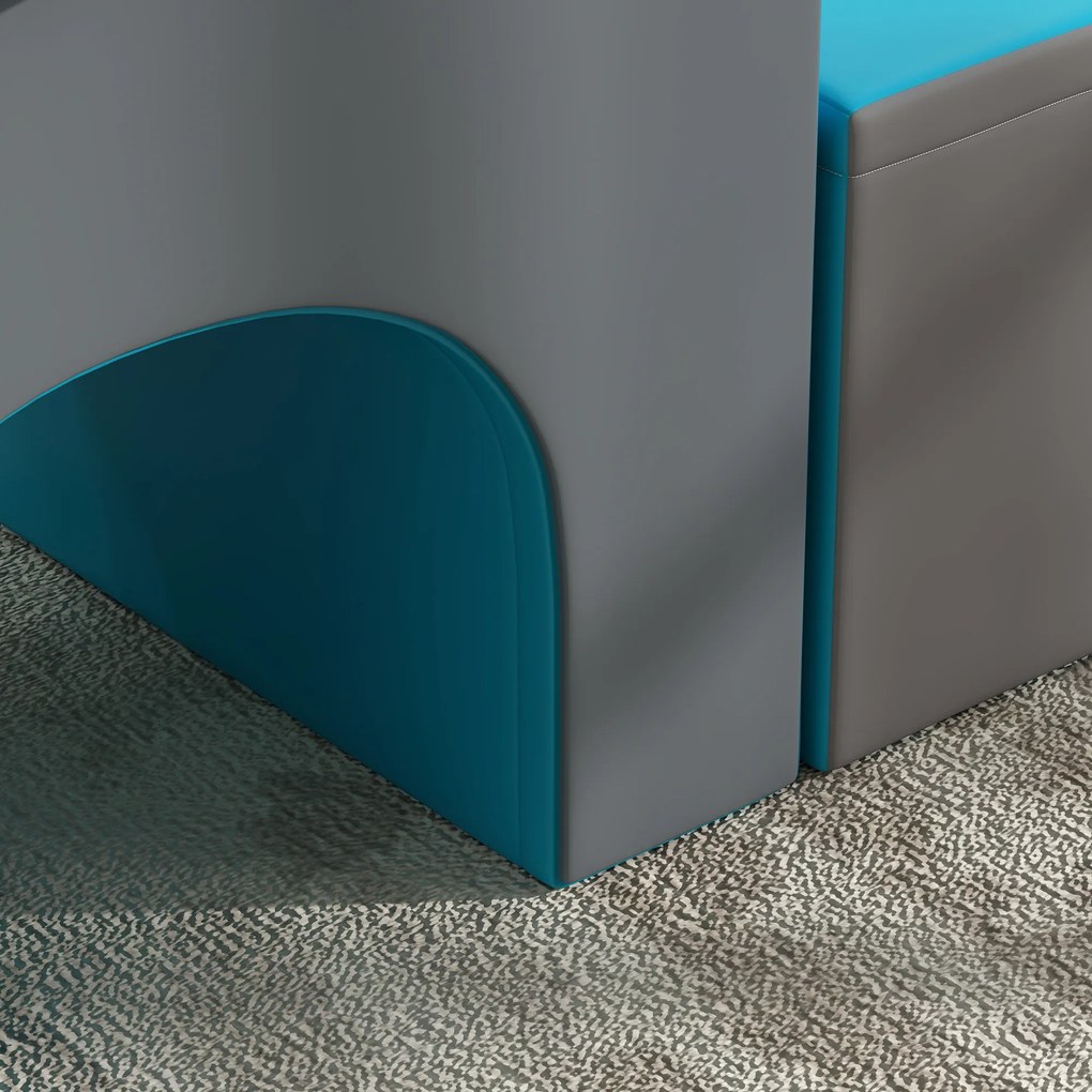 HOMCOM 7 bucăți Modul motricitate copii parcurs motricitate copii din spumă EPE pentru copii în vârstă prescolară, multicolor | Aosom Romania