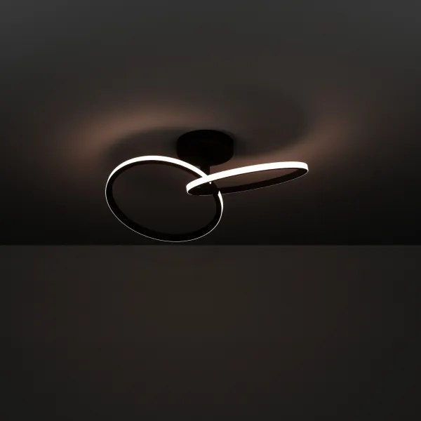 Eglo 902144 - Plafonieră LED CONGIUNTI, 12 W, 230 V, 2700/4000/6500 K, negru