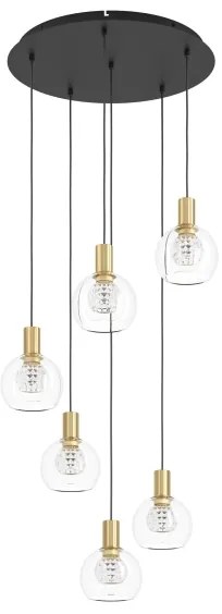 Lustră LED dimabilă pe cablu Eglo 390279 TERQUE 6xLED/5,4W/230V 3000K d. 54 cm