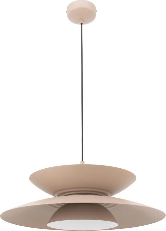 MAXLIGHT P0698 - Lustră LED suspendată pe cablu MAYUMI LED/12W/230V Ø 50 cm CRI 96 bej