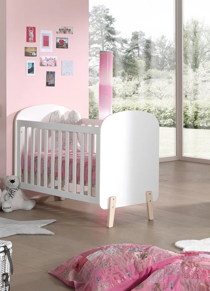 Pat copii PENTRU COPII KIDDY 60 X 120 CM ALB