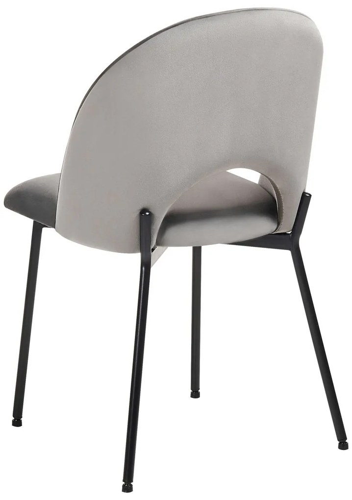 Set 2 buc. scaune pentru sufragerie CAVEL (poliester) (gri). Promo -38%. 1018790