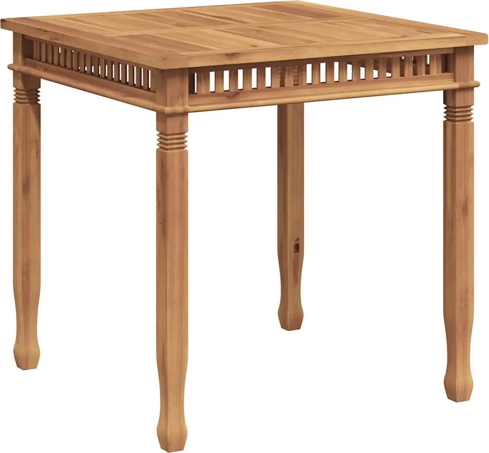 vidaXL Masă de grădină, 80 x 80 x 80 cm, lemn masiv de tec