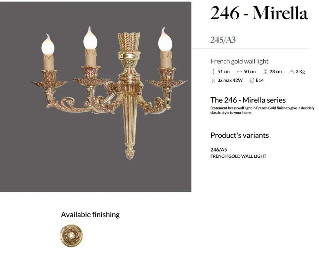 Aplica de perete LUX realizata manual Mirella