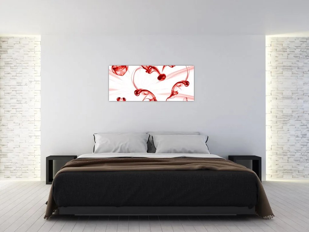 Tablou cu inima din fum (120x50 cm)