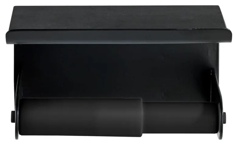 Suport de perete pentru hârtie igienică și telefon Wenko Classic Plus, negru