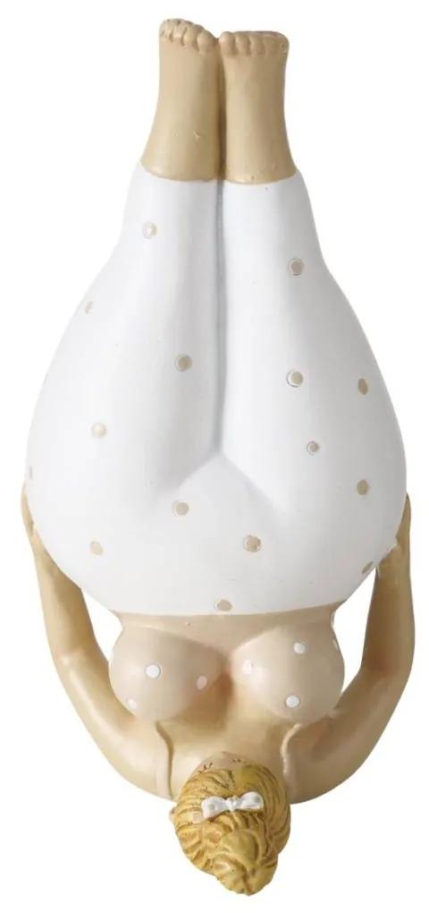 Figurină din porțelan Yoga, femeie, 22 cm