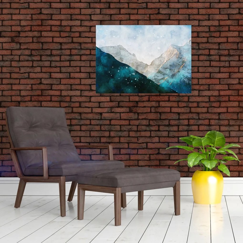 Tablou - Munte desenat (70x50 cm)