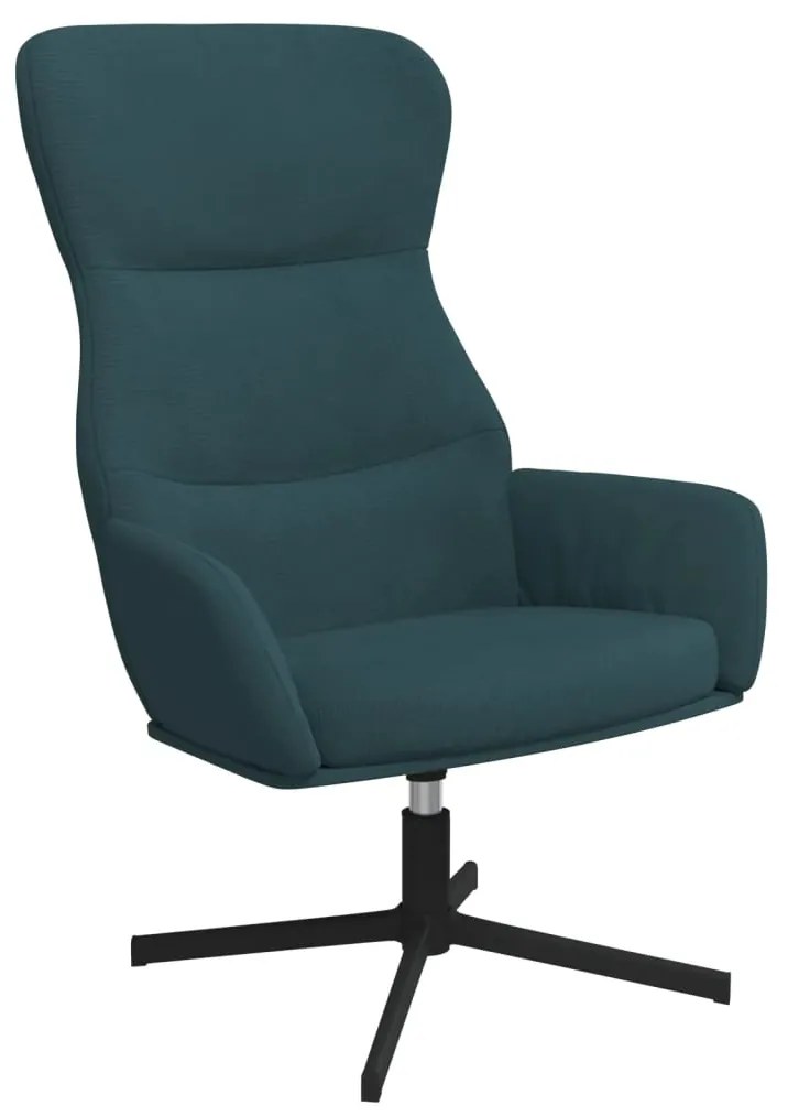 341118 vidaXL Scaun de relaxare, albastru, catifea