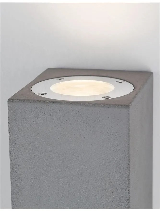 Aplica perete moderna de exterior cu iluminat ambiental IP65 FUENTO II gri