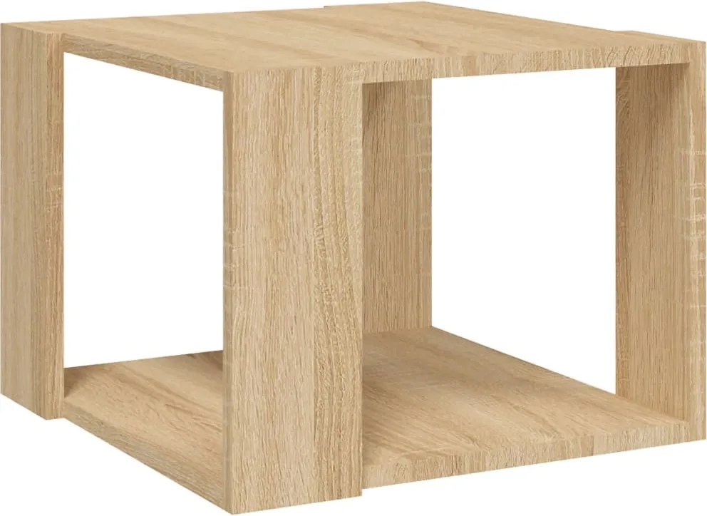 vidaXL Masă de cafea, stejar sonoma, 40x40x30 cm, lemn compozit