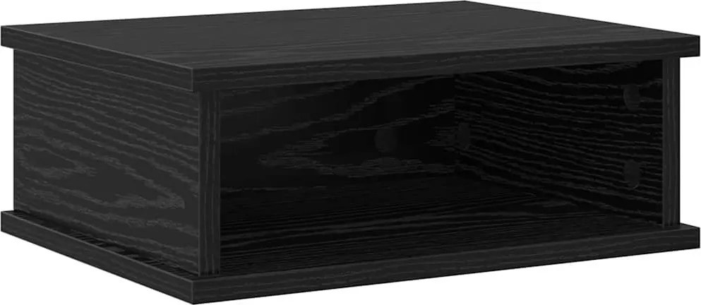 vidaXL Noptieră Stejar Negru 40 x 31 x 15 cm Lemn compozit