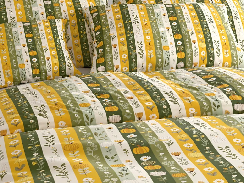 Lenjerie de pat din policoton HARVIA cu model Dimensiune lenjerie de pat: 2 buc 70 x 90 cm | 200 x 220 cm