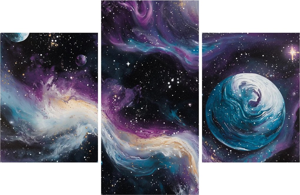 Tablou - Univers pictat (90x60 cm)