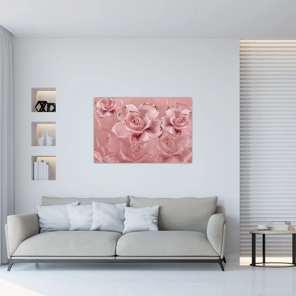 Tablou - Decor floral (90x60 cm)